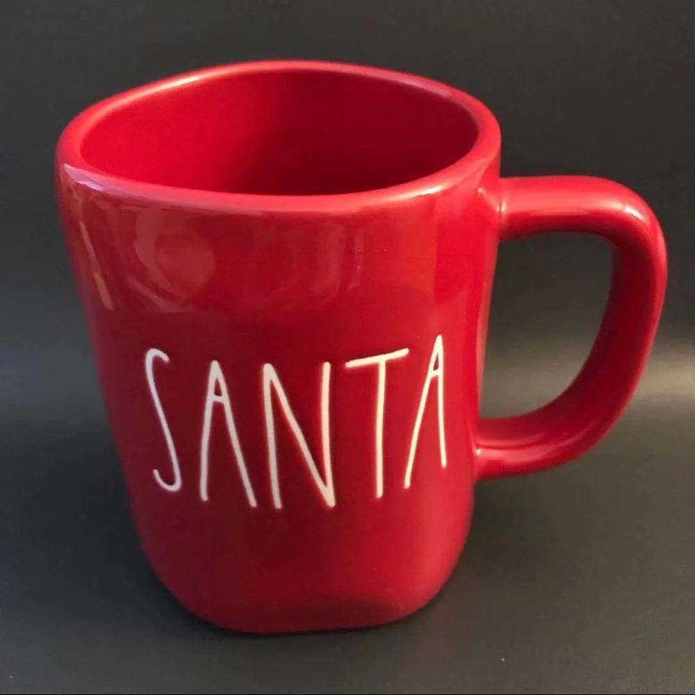 Rae Dunn Red Santa Mug